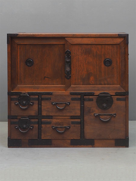 戦前☆東京 よだ六箪笥店☆桐箪笥 小箪笥☆アンティーク