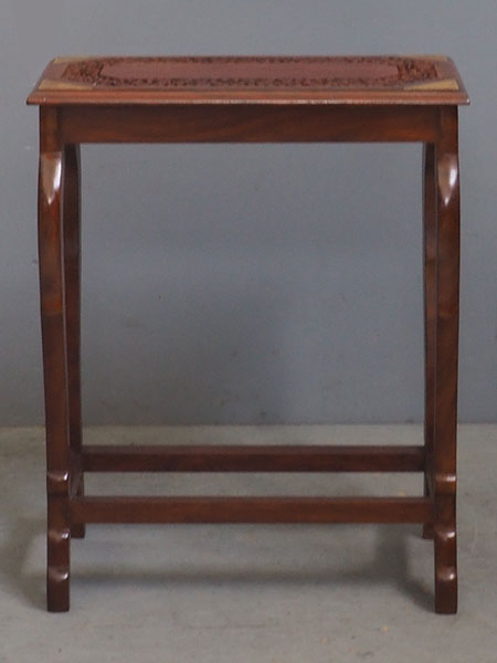 インド彫角茶テーブル2