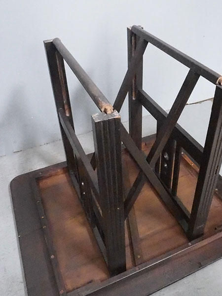 日本楽器製桜材時代折テーブル11