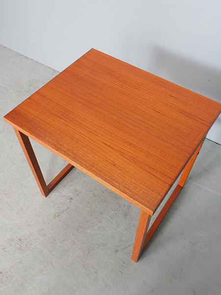 デンマーク製チーク材角茶テーブル5