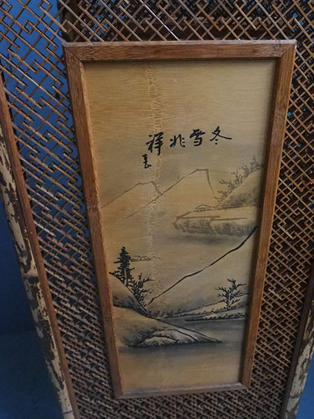 竹製4枚折屏風8