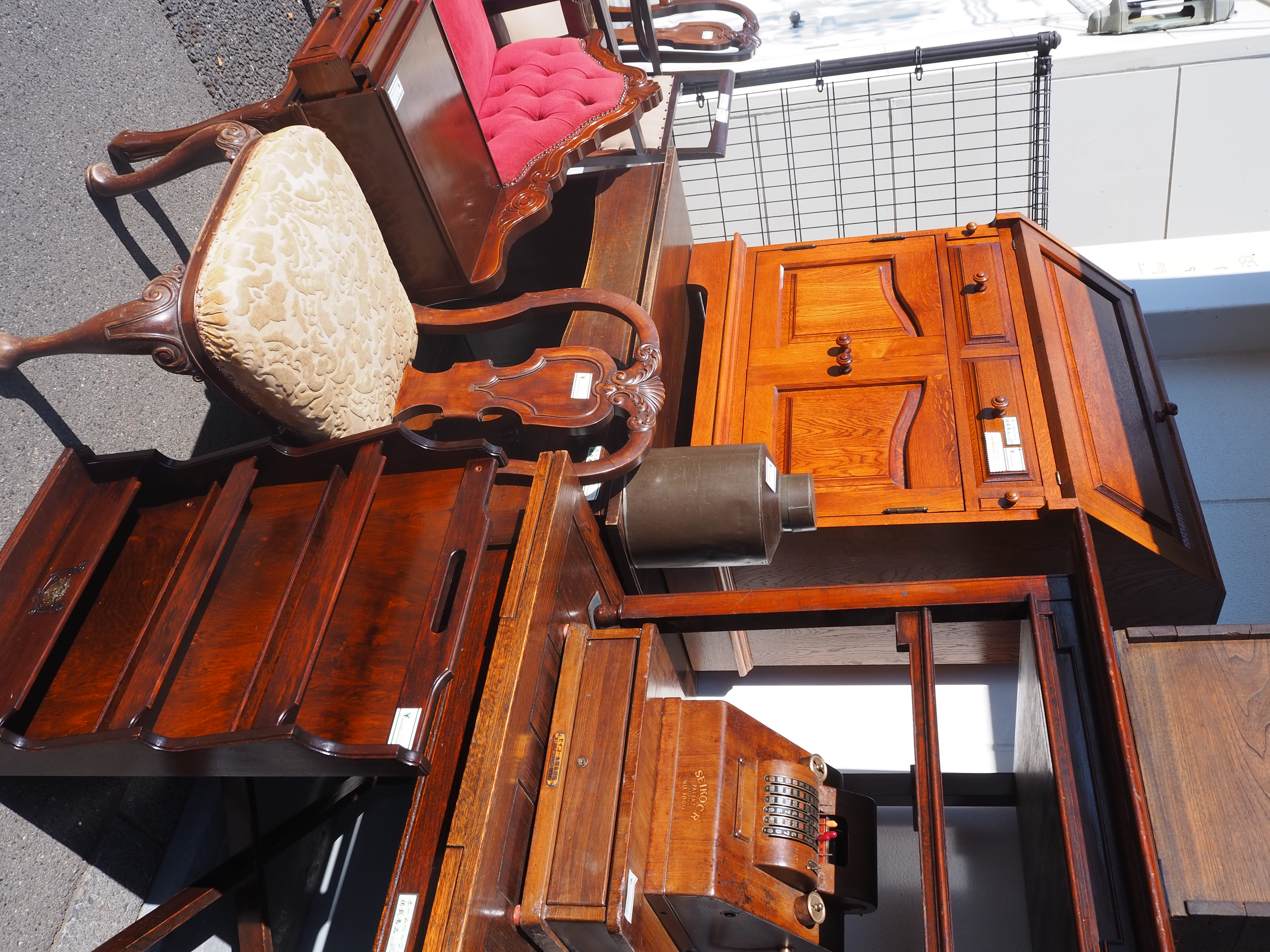 【お写真追加しました☆】和アンティーク机・棚 アンティーク山本商店