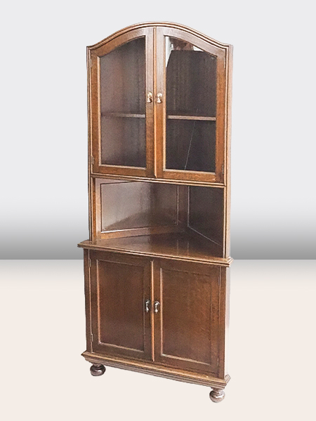 英国製アンティーク<br>楢材<br>隅棚 | アンティーク山本商店