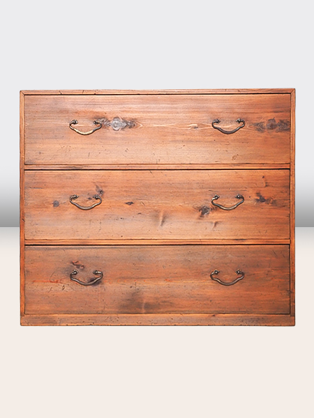 最終処分セール　高山箪笥　当時物 仙台箪笥 閂型車箪笥 KB-48/KEB-48/KR-48 木地呂漆塗り/朱色漆塗り