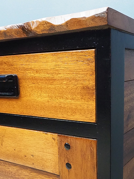 まんまるきいろ 直接引取限定 Nathan チーク材 コーナー 値下げ/日田工芸のチーク材+ローズウッド マキシマシリーズ 6段