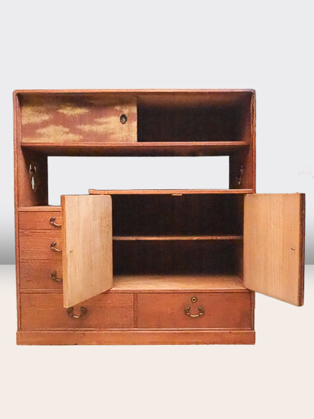 和箪笥　鍵板付　鍵付　骨董　アンテーク　珍品⁇ iloo19122.jpg